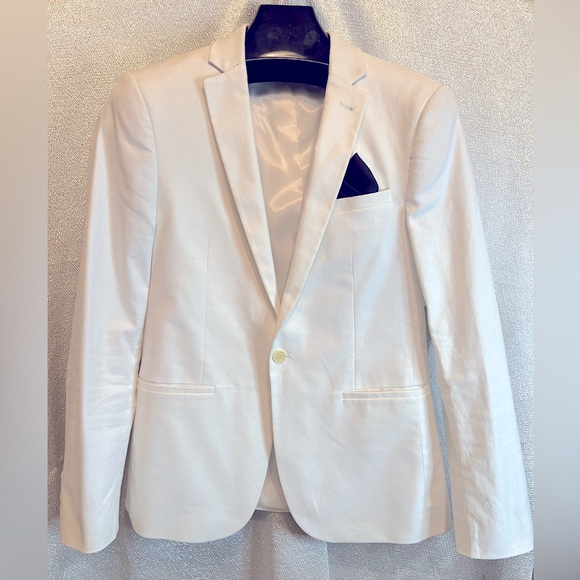 ASOS Jackets & Coats Mens White Cotton Blazer Poshmark